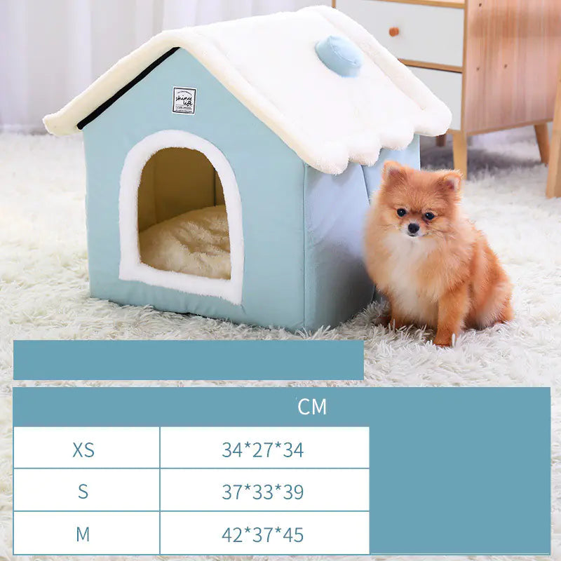 Warm Closed Kennel House for Pets